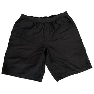 PRANA men’s Size XL black yoga casual shorts. EUC‎